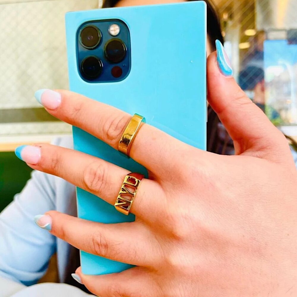 Chic NYC Ring - Stylish Gold Jewelry for Any Outfit